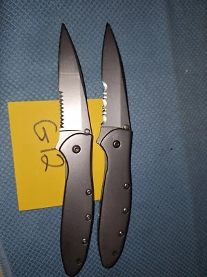2 KERSHAW KNIVES 1660ST LEEK   FLIPPERS   NICE   Lot G12 - Image 1 of 3