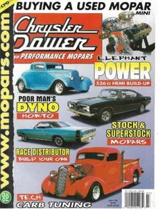 CHRYSLER POWER 1998 JULY - 536 CI HEMI BUILD-UP, RACE DISTRIBUTOR, CARB TUNING - Imagen 1 de 1