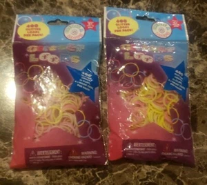2 Pack Glitter Loops Bands (400 Per Packs) - Picture 1 of 2
