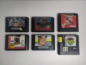 Lot Konvolut 6 einzigartige Sega Genesis Baseball Spiele (90er) - World Series, Hardball - Bild 1 von 3