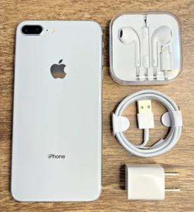 Apple iPhone 8 Plus - 64GB - Silver (Unlocked) A1864 (CDMA + GSM) - Picture 1 of 5