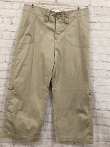 Pantalones Cortos Lee Para Mujer 10 Med Beige Caqui Un Ajuste Verdadero Elastizados Parte Inferior en la Cintura - Imagen 1 de 9