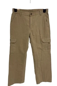 Wrangler Youth Boys Cargo pants Beige relaxed straight Leg size 14 Husky - Picture 1 of 12