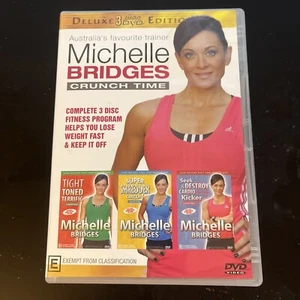 Michelle Bridges : Crunch Time 3-Disc Deluxe Edition (DVD, 2011) All Regions - Picture 1 of 5