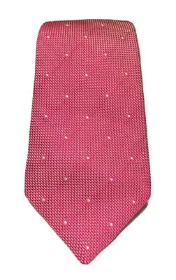 Corbata Charles Tyrwhitt Rosa Geométrica Lunares Lujo Hombres Hecha a Mano Italia Usada en Excelente Condición Foto 1 de 4