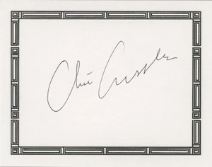 Clive Cussler- Signed Bookplate - Picture 1 of 1