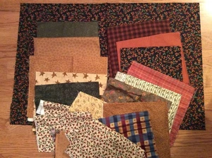 Moda Cotton Quilt Fabric End Cuts Deb Strain Sandy Gervais Scrap Quilting - Picture 1 of 4