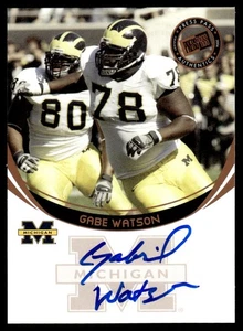 2006 Presseausweis Autogramme Bronze Gabe Watson Auto Michigan Wolverines #NNO - Bild 1 von 2