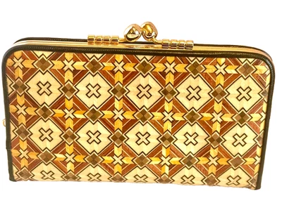 Cartera Hakone Marquetería Revestimiento Parquet Artesanía Tradicional Japonesa Usada en Excelente Condición!!! Foto 1 de 4