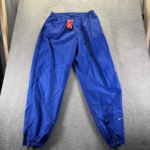 Pantalones de chándal vintage Nike para hombre 3XL azul nailon cónicos holgados forrados de malla con cremallera piernas - Imagen 1 de 10