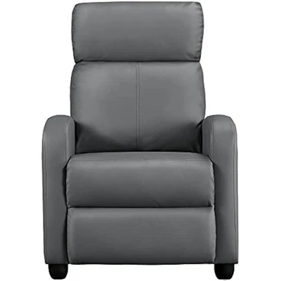 Home theater seating faux leather recliner chair modern single living  Foto 1 de 4