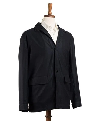 Kiton $8,950 NWT Navy Blue Virgin Wool Polyester Cashmere Blend Jacket (50 IT) M - Image 1 of 4