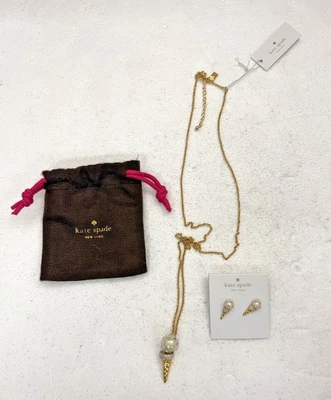 KATE SPADE Carnival Nights Ice Cream Crystals Necklace & Earrings Set FAST SHIP! - Image 1 of 4