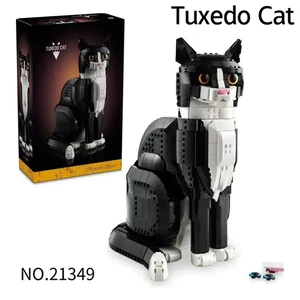 Ideen Smoking Katze Bausteine Set MOC Montage Steine Geschenk für Tierliebhaber - Bild 1 von 7