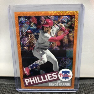 Bryce Harper 2020 Topps Chrome Silver Pack orange Refractor (8 of 25) #85C-31 - Picture 1 of 14