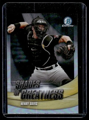 2022 Bowman Chrome Shades of Greatness Henry Davis Pittsburgh Pirates #SG-3 - Image 1 of 2