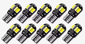 10x W5W T10 LED CANBUS Sin Error 5W5 12V 5W 600Lm Super Brillante Interior Coche Azul - Imagen 1 de 3