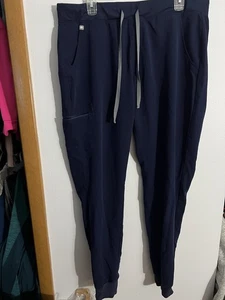 Figs Scrub Women’s Pants Zamora Joggers Size XL Technical Collection Navy Blue - Picture 1 of 13