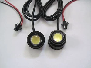 1 pair 3W LED Eagle Eyes Day time LED Reverse Light Super White - Picture 1 of 7