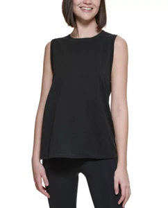 Calvin Klein Performance Women's Dropped-Armhole Tank Top Black Size L 1650 - Picture 1 of 1