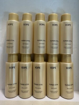(10 piezas) Suavizante IOPE Super Vital 90 ml (18 ml x 5ea) + Emulsión 90 ml (18 ml x 5ea) Foto 1 de 3