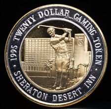 1995 SHERATON DESERT INN Las Vegas Limited Ed $20 Casino Token 999 Fine Silver