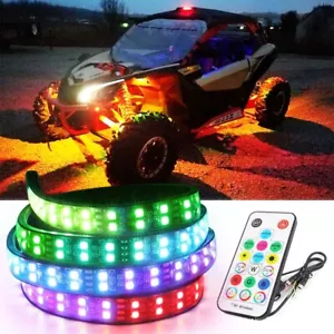 6PCS Double Row Dreamcolor RGB Underglow LED Strip Light For Can-Am Maverick x3 - Picture 1 of 13