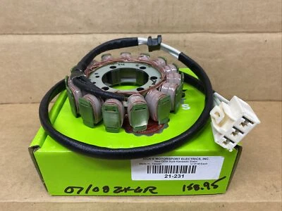 Kawasaki Ninja ZX6R 2007-2008, alternador estator, generador estator Rick's 21-231 Foto 1 de 4