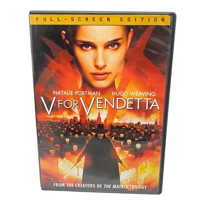V For Vendetta DVD Movie With Case Full Screen Edition Rated R Natalie Portman￼ - Image 1 of 4