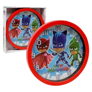 Children's PJ MASKS 10" Wall Clock Kids Room Décor Clock, Red NEW - Picture 1 of 5