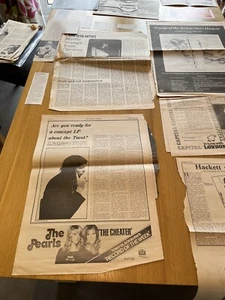 Genesis Related Cuttings - Hackett, GTR, Banks Rutherford From 1975 Onwards - Picture 1 of 7