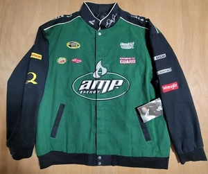 Vintage NASCAR Coat Jacket Bomber Size XXL Black Green Promotional NWT - Bild 1 von 8