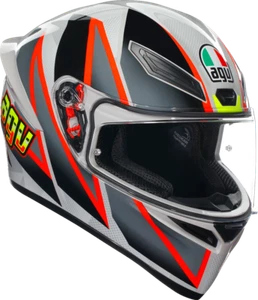 AGV K1 S Blipper Helmet Gray/Red Small 2118394003030S - Picture 1 of 1