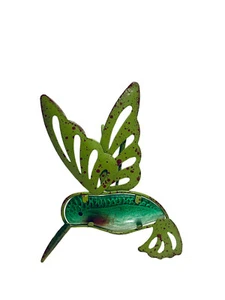 The Spring Shop Colibrí Verde Maceta de Metal Jardín Percher Longitud: 5 1/2"- NUEVO - Imagen 1 de 8