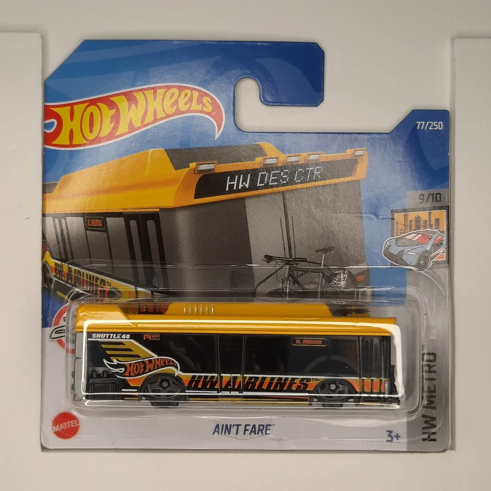 Hot Wheels Mattel 2022 Ain't Fare 77/250 HW Metro 9/10 - Immagine 1 di 1