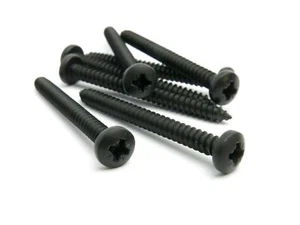 3,5 mm x 19 mm Pozi Pan Self Tapper Negro Acero Inoxidable A2-70 Paquete de 50 DIN 798 - Imagen 1 de 3