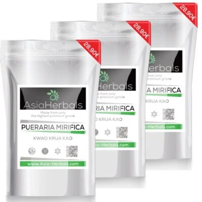 ASIA HERBALS THAILAND. Pueraria Mirifica 390 Kapseln - Vegan - Pflanzlich - Premium Qualität - Original