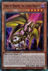 MP21-EN098 CURSE OF DRAGON, THE CURSED DRAGON COMMON 1ST EDITION YuGiOh CARD - Picture 1 of 1