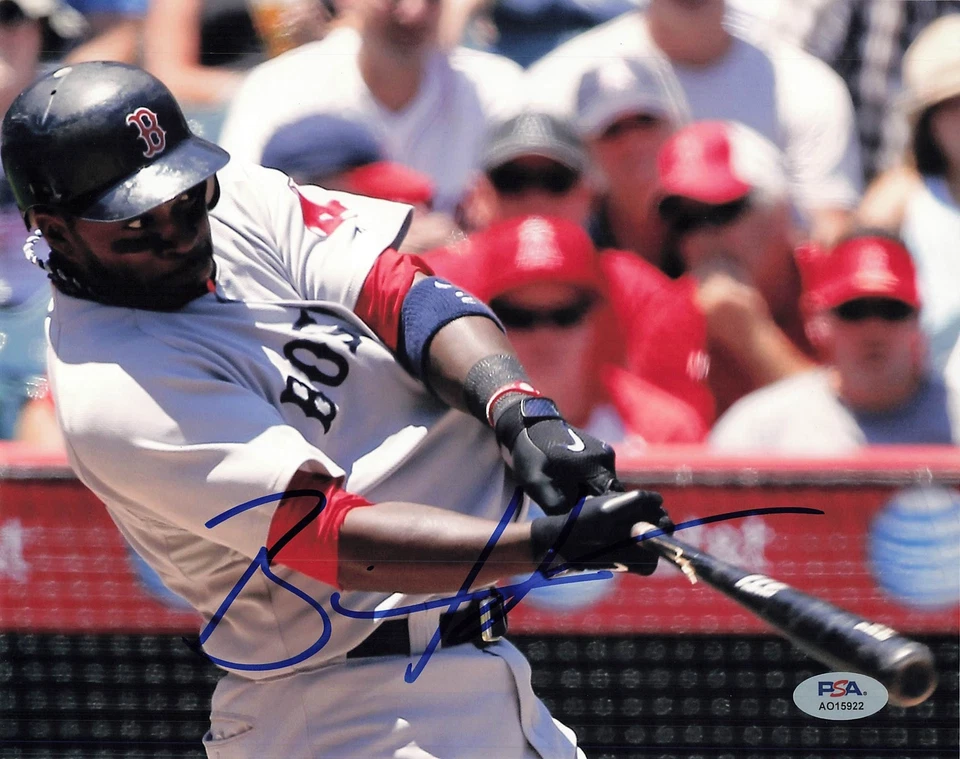 Foto firmada por Bill Hall 8x10 PSA/DNA Boston Red Sox autografiada Foto 1 de 1