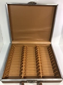 Vintage Service MFG Co Faux Leather 36 Cassette Tape USA Carrying Storage Case - Picture 1 of 12
