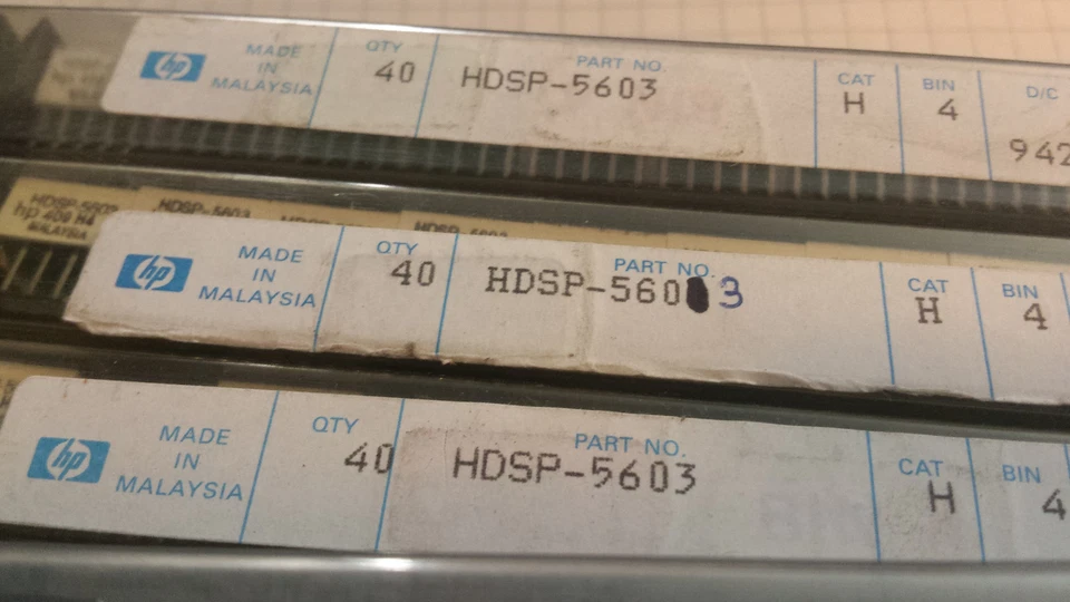 HP HDSP-5603 Pantalla LED VERDE CAT H BIN 4 NUEVO Lote de 5 ¡Envío Gratis! Foto 1 de 1