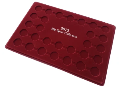 Coin Collection Display Tray Case London 2012 Olympic 50p Holder Schulz P50P
