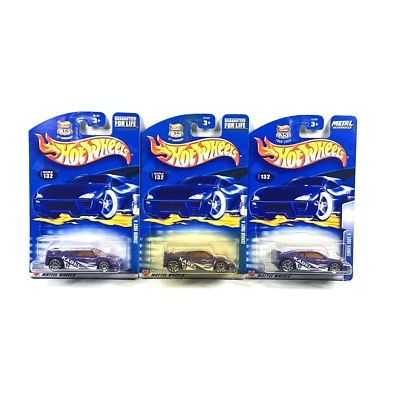 Mattel Hot Wheels Lot Of 3 2003 Zender Fact 4 Toy Cars, #132 57107 - Ages 3+ - Image 1 of 4