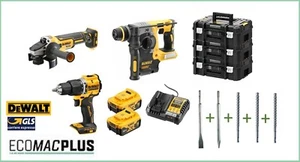 Kit Dewalt 18V Tassellatore + smerigliatrice + avvitatore +scalpelli e punte - Foto 1 di 1
