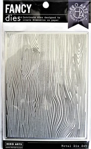 Dieta in metallo sottile fantasia legno venatura legno di Hero Arts DI531 NUOVA! - Foto 1 di 2