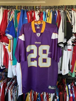 CAMISA JERSEY REEBOK Minnesota Vikings NFL talla XL HOMBRES #28 ADRIAN PETERSON Foto 1 de 4