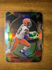 David Bell 2022 Panini Select Concourse Red & Black Prizm Die-Cut RC #68 Browns