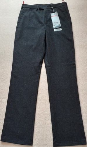 PRADA Pantaloni Elasticizzati In Flanella Uomo Antracite Taglia 48 Nuovi con Etichette Made in Italy
