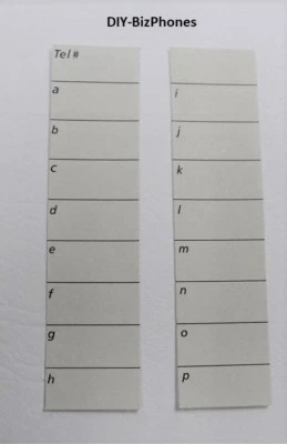 DIY-BIZPHONES-AVAYA 5-Pack Lot Paper Desi Label Strip 6416D Phone Avaya AT&T Lucent Replacement
