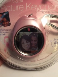 Royal 1.5" Personalized Digital Photo Keychain, NIB Breast Cancer 70 photos - Picture 1 of 7